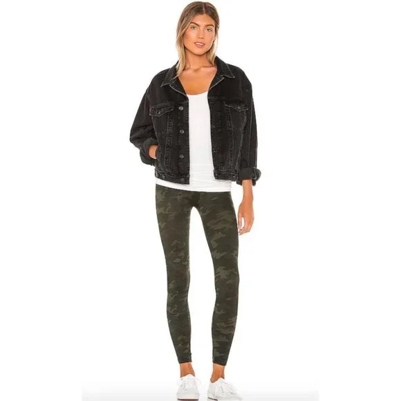 SPANX Look At Me Now High Waisted Leggings Camo Green 2X - Picture 2 of 8